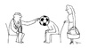Cartoon: football fan (small) by TTT tagged tang,football,fan