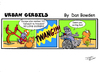 Cartoon: URBAN GERBILS. Escape (small) by Danno tagged urban gerbils funny cartoon comic strip published weekly newspaper humor