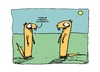 Cartoon: sun dogs (small) by ericHews tagged worship,religion,fool,sun,ra,soleil,god,theology