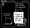 Cartoon: yo and dude - spending (small) by ericHews tagged copyright,2008,erichews,cat,dog,economic,stimulus,package,my,stupid,president,puppy,kitten,yo,and,dude,richmond,virginia,usa
