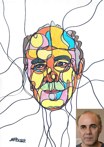 Cartoon: face (medium) by omar seddek mostafa tagged face