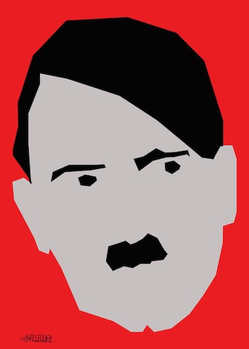 Cartoon: Hitler (medium) by omar seddek mostafa tagged hitler