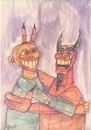 Cartoon: follow the devil (small) by omar seddek mostafa tagged follow,the,devil