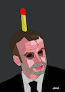 Cartoon: Macron France (small) by omar seddek mostafa tagged macron,france