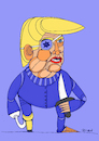 Cartoon: Trump (small) by omar seddek mostafa tagged trump