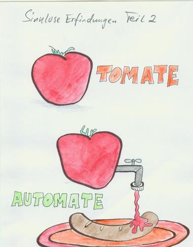 Cartoon: Automate (medium) by timfuzius tagged ketchup,tomate,wurst,bratwurst,essen,fastfood