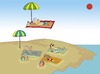 Cartoon: The  flying carpet (small) by joruju piroshiki tagged beach