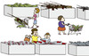 Cartoon: supermarket (small) by joruju piroshiki tagged supermarket,emporium,department,store,shopping,cart,trolley