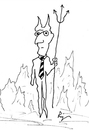 Cartoon: The Hell of Neckties (small) by ringer tagged hell,neckties,ties,work,devil,hot,fashion
