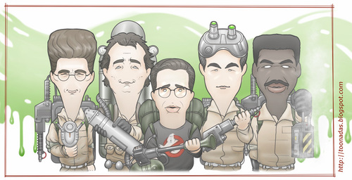 Cartoon: Ghostbusters (medium) by Freelah tagged ghostbusters