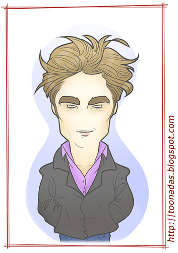 Cartoon: Robert Pattinson as E. Cullen (medium) by Freelah tagged robert,pattinson,edward,cullen,twilight