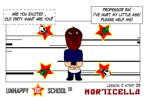 Cartoon: US lesson 0 Strip 28 (medium) by morticella tagged manga,morticella,school,unhappy,uslesson0,technique