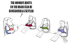 Cartoon: . (small) by Justinas tagged feminism,feminismus,womens,quota,frauenquote,ufo
