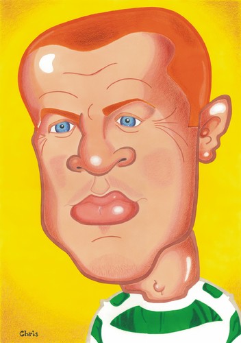 Cartoon: Neil Lennon (medium) by Ca11an tagged neil,lennon,glasgow,celtic,caricatures,old,firm,1888