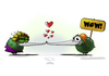 Cartoon: Kiwi Kuss (small) by hype tagged kiwi,kuss,kiss,love,bunt,farbe,hype,artwork,digital