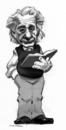 Cartoon: Albert Einstein (small) by r8r tagged albert einstein caricature cartoon physics relativity space time science scientific
