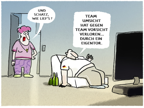 Cartoon: Auftaktpleite.. (medium) by markus-grolik tagged auftaktniederlage,deutschland,fussball,em,uefa,jogi,löw,frankreich,auftaktniederlage,deutschland,fussball,em,uefa,jogi,löw,frankreich