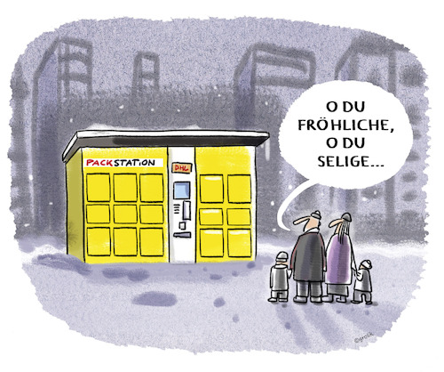 Cartoon: Besinnliche Erwartungsfreude (medium) by markus-grolik tagged weihnachten,besinnlichkeit,familie,weihnachtsgeschenke,geschenke,pakete,paket,dhl,dpd,packstation,kinder,paketstation,konsum,wirtschaft,religion,winter,erwartung,weihnachten,besinnlichkeit,familie,weihnachtsgeschenke,geschenke,pakete,paket,dhl,dpd,packstation,kinder,paketstation,konsum,wirtschaft,religion,winter,erwartung