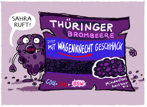 Cartoon: BSW... (medium) by markus-grolik tagged wagenknecht,bsw,sahra,afd,thueringen,sachsen,anhalt,mecklenburg,vorpommern,koalition,wahlkampf,deutschland,ostwahlen,cdu,spd,demokratie,wagenknecht,bsw,sahra,afd,thueringen,sachsen,anhalt,mecklenburg,vorpommern,koalition,wahlkampf,deutschland,ostwahlen,cdu,spd,demokratie