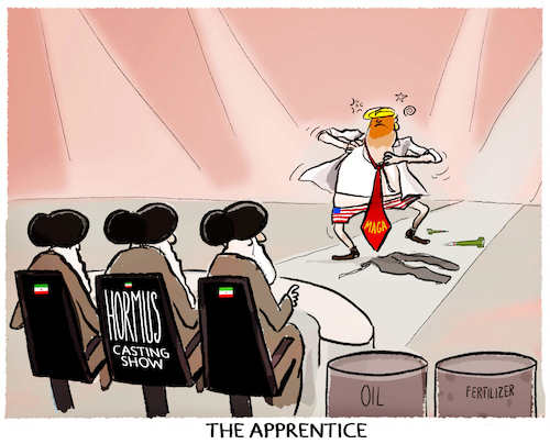 Cartoon: Dealmakerdance... (medium) by markus-grolik tagged dealmaker,trumpiran,hormus,casting,show,mullahs,deal,dealmaking,usa,us,dealmaker,trumpiran,hormus,casting,show,mullahs,deal,dealmaking,usa,us