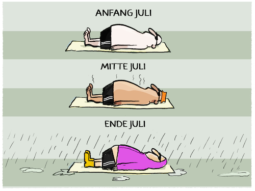Cartoon: Deutscher Sommer... (medium) by markus-grolik tagged sommer,wetter,deutschland,juli,regen,hitze,sonnenbaden,freizeit,wetteraussichten,urlaub,ferien,bayern,sommerferien,sonne,schlechtwetter,sommer,wetter,deutschland,juli,regen,hitze,sonnenbaden,freizeit,wetteraussichten,urlaub,ferien,bayern,sommerferien,sonne,schlechtwetter