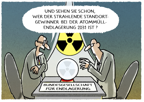 Cartoon: Endlager (medium) by markus-grolik tagged atom,atommüll,endlager,gorleben,deutschland,atomenergie,atom,atommüll,endlager,gorleben,deutschland,atomenergie