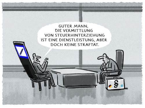 Cartoon: Finanzindustrie (medium) by markus-grolik tagged steuer,steuerhinterziehung,steuersumpf,deutsche,bank,finanzamt,finanzen,frankfurt,finanzindustrie,dienstleistung,groko,steuer,steuerhinterziehung,steuersumpf,deutsche,bank,finanzamt,finanzen,frankfurt,finanzindustrie,dienstleistung,groko