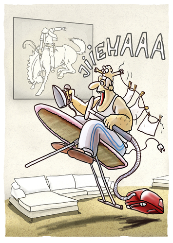 Cartoon: Hausmann (medium) by markus-grolik tagged hausmann,vater
