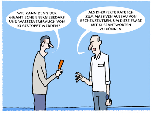 Cartoon: KI (medium) by markus-grolik tagged ki,experten,lobby,tech,energieverbrauch,wasserverbrauch,kuenstliche,intelligenz,rechenzentren,ki,experten,lobby,tech,energieverbrauch,wasserverbrauch,kuenstliche,intelligenz,rechenzentren