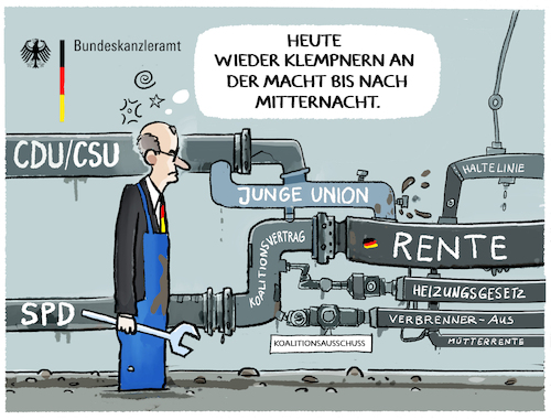 Koalitionsstreitigkeiten...