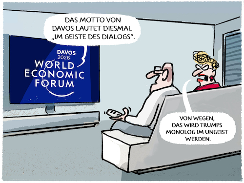 Cartoon: MAGA-Monologik... (medium) by markus-grolik tagged weltwirtschaftsforum,davos,schweiz,dialog,monolog,reichtum,vermoegen,krisengewinn,krieg,krise,imperialismus,maga,trump,usa,china,russland,putin,weltwirtschaftsforum,davos,schweiz,dialog,monolog,reichtum,vermoegen,krisengewinn,krieg,krise,imperialismus,maga,trump,usa,china,russland,putin