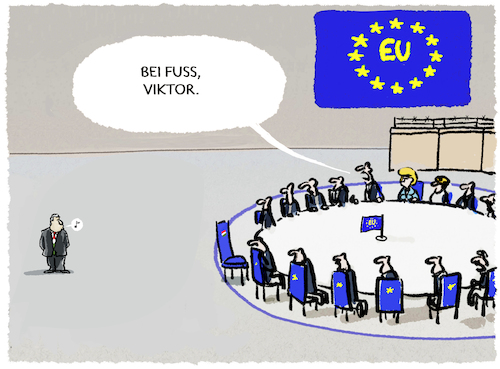 Cartoon: Orban und die EU.. (medium) by markus-grolik tagged viktor,orban,eu,europa,bruessel,verhandlungstisch,ukrainehilfen,russland,krieg,ukraine,putin,viktor,orban,eu,europa,bruessel,verhandlungstisch,ukrainehilfen,russland,krieg,ukraine,putin