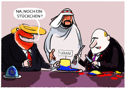 Cartoon: Riad.... (medium) by markus-grolik tagged putin,trump,usa,us,russland,krieg,ukraine,europa,saudi,arabien,binsalman,putin,trump,usa,us,russland,krieg,ukraine,europa,saudi,arabien,binsalman