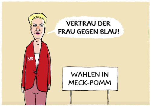 Cartoon: Schwesig... (medium) by markus-grolik tagged manuela,schwesig,spd,meck,pomm,afd,mecklenburg,vorpommern,schwerin,klingbeil,bas,parteivorsitz,macht,landtagswahlen,osten,manuela,schwesig,spd,meck,pomm,afd,mecklenburg,vorpommern,schwerin,klingbeil,bas,parteivorsitz,macht,landtagswahlen,osten
