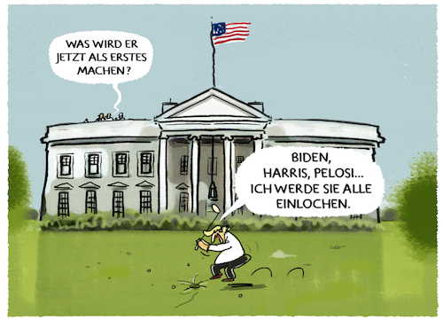 Trump im weißen Haus...