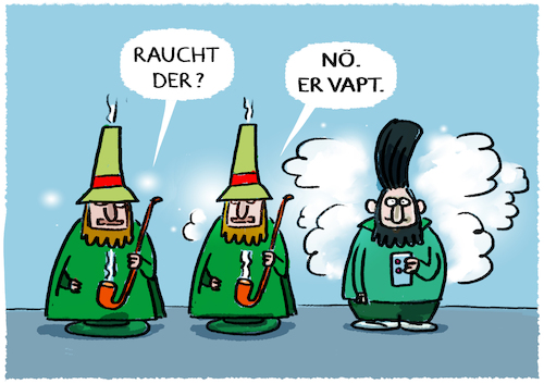 Cartoon: Vapemännchen... (medium) by markus-grolik tagged vapen,zigarette,raucher,weihnachten,cartoon,umwelt,klima,rauch,schlot,schlote,abzug,kamine,feinstaube,gifte,gesundheitsschaedlich,zeitgeist,vapen,zigarette,raucher,weihnachten,cartoon,umwelt,klima,rauch,schlot,schlote,abzug,kamine,feinstaube,gifte,gesundheitsschaedlich,zeitgeist