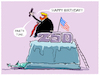 Cartoon: 4. Juli... (small) by markus-grolik tagged usa,us,maga,trump,verfassung,freiheit,jahrestag,washington,praesident,juli,party,feier,nationalfeiertag