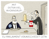 Cartoon: ... (small) by markus-grolik tagged ceta,eu,europa,parlament,brüssel,kanada,freihandelsabkommen,junker,nationalrat,zustimmung,abgeordnete