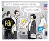Cartoon: ... (small) by markus-grolik tagged donald trump putin russland usa wahlkampf untersuchung amerika präsident