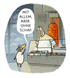 Cartoon: ...Bestellung... (small) by markus-grolik tagged doener,schaf,vegan,ernährung,essen,vegetarisch,grolik