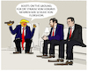 Cartoon: Boots on the ground... (small) by markus-grolik tagged boots,on,the,ground,iran,florsheim,usa,trump,schuhe,lackschuhe,maga,weisses,haus,kabinett,minister,vance,rubio,krieg,strategie,oel,krise,öllpresis