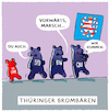 Cartoon: Brombeer regiert... (small) by markus-grolik tagged thueringen,weimar,landesregierung,ministerpraesident,brombeer,voigt,bsw,spd,cdu,linke,ramelow,landtag,wahl