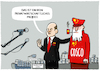 Cartoon: Chinesische Investoren.. (small) by markus-grolik tagged china,deutschland,europa,hamburger,hafen,terminal,container,seidenstrasse,abhaengigkeit,ausverkauf,infrastruktur,spd,scholz,bundeskanzler,cosco