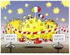 Cartoon: Corona in Italien (small) by markus-grolik tagged corona,virus,pandemie,italien,quarantaene,who,deutschland,china,viren,epedemie,panik,hysterie,information
