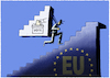 Cartoon: Europa... (small) by markus-grolik tagged demokratie,europa,wahlen,wähler,stimme,votes,voters,democracy,europe,stairway