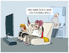 Cartoon: DFB-Frauen ausgeschieden... (small) by markus-grolik tagged em,europameisterschaft,halbfinale,dfb,frauen,fussballnationalmannschaft,deutschland,hype,frauenfussball,fans,spanien,basel,schweiz,team,mann,frau