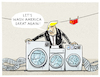 Cartoon: Handelskrieg... (small) by markus-grolik tagged trump,handel,freihandel,zölle,waschmaschinen,solarzellen,china,peking,washington,seoul,südkorea,freihandelsabkommen,absatz,grolik