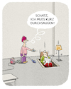 Cartoon: Haushalt (small) by markus-grolik tagged paar,staubsauger,zeitung,indoor,mann,frau,haushalt,zimmer,ordnung,staub,ehe