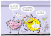 Cartoon: Auch schon angesteckt...? (small) by markus-grolik tagged prognosen,aussichten,corona,infektionszahlen,ansteckung,omikron,grippe,saison,arbeitsausfaelle,pandemie,klinikueberlastungen
