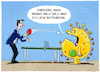 Cartoon: Inzidenz steigt und steigt... (small) by markus-grolik tagged corona,sommerwelle,deutschland,pandemie,ba5,omikron,variante,covid,lauterbach,maskenpflicht,maske